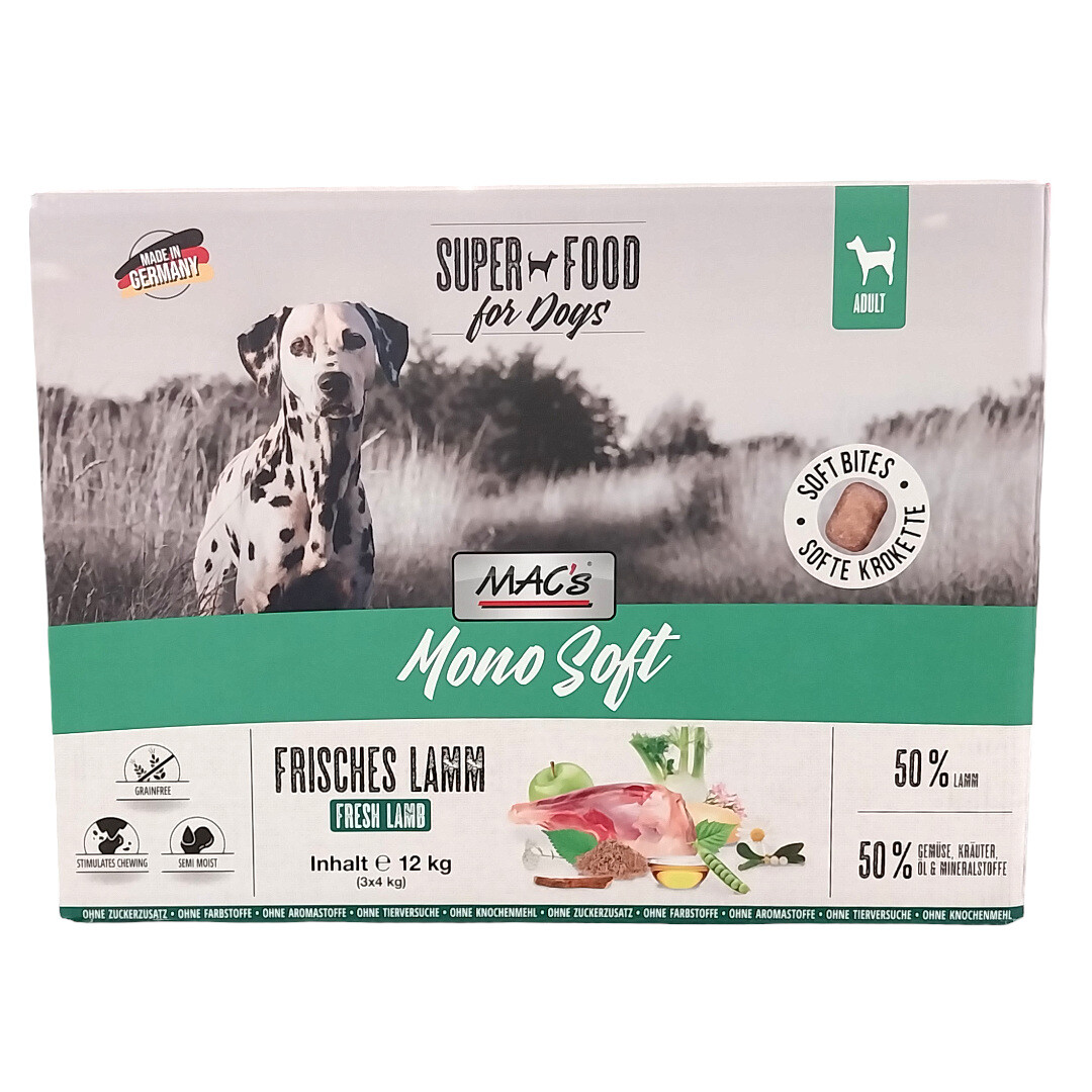Macs mono soft frisches Lamm 12 kg (3 x  box