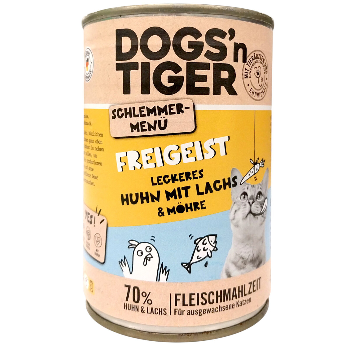 Dogsn Tiger Freigeist Huhn mit Lachs &am box