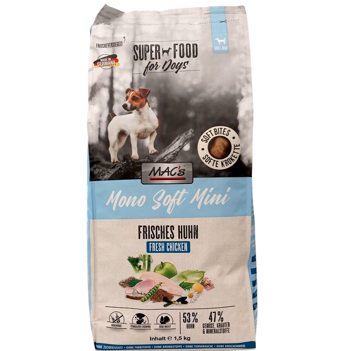 Macs mono soft Mini frisches Huhn 1,5 kg box