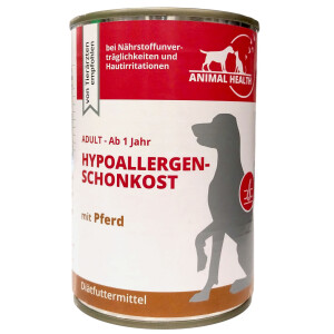 Animal Health Dog hypoallergen Schonkost mit Pferd 400 g