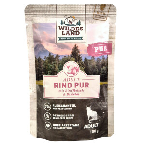 Wildes Land Adult Rind pur 100 g