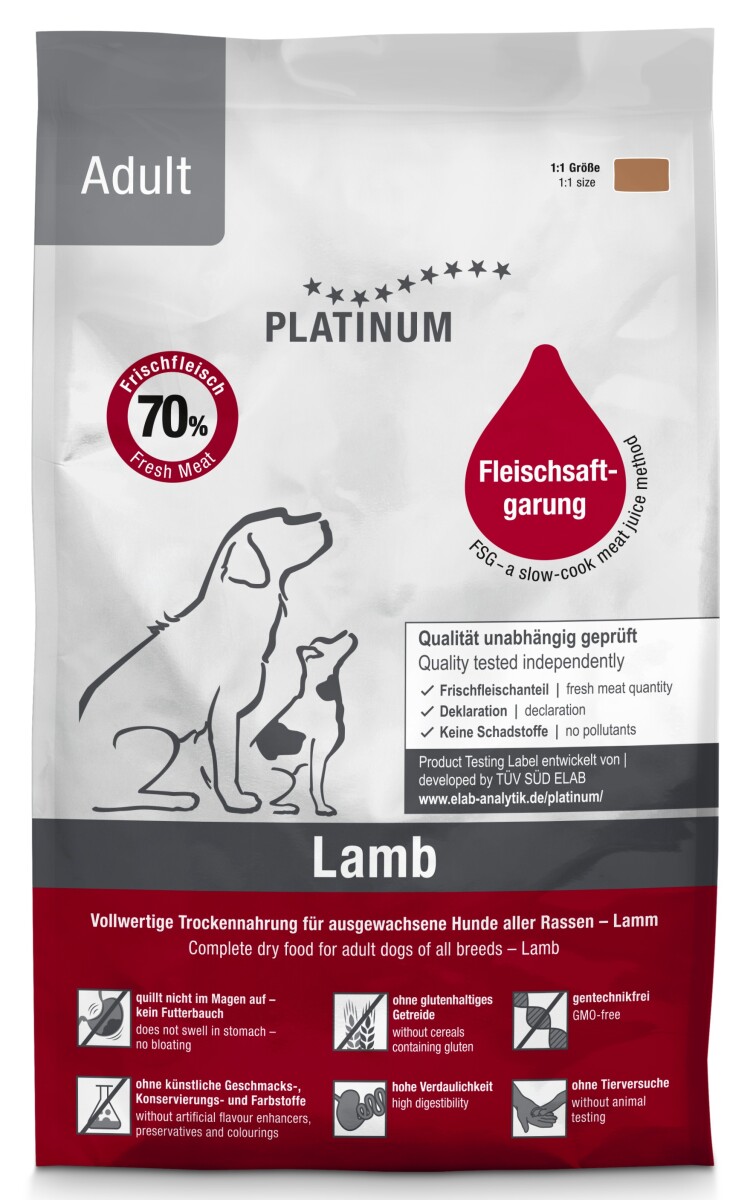 Platinum Dog Adult Lamb 1,5 kg box
