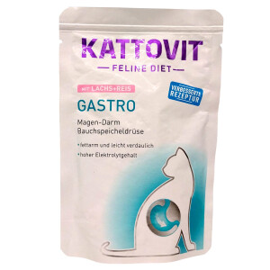 Kattovit Feline Diet Gastro Lachs + Reis 85 g