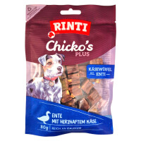 Rinti Chicko´s plus Käsewürfel mit Ente 80 g