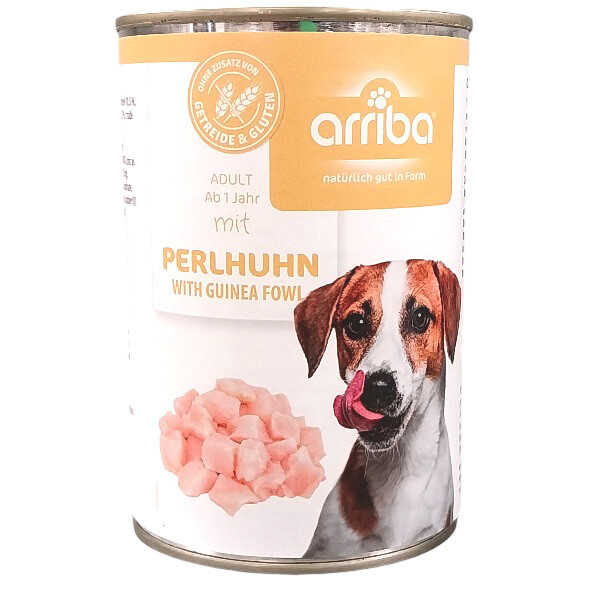 arriba Dog mit Perlhuhn 400 g box