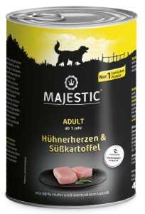 Majestic Hühnerherzen + Süßkartoffel