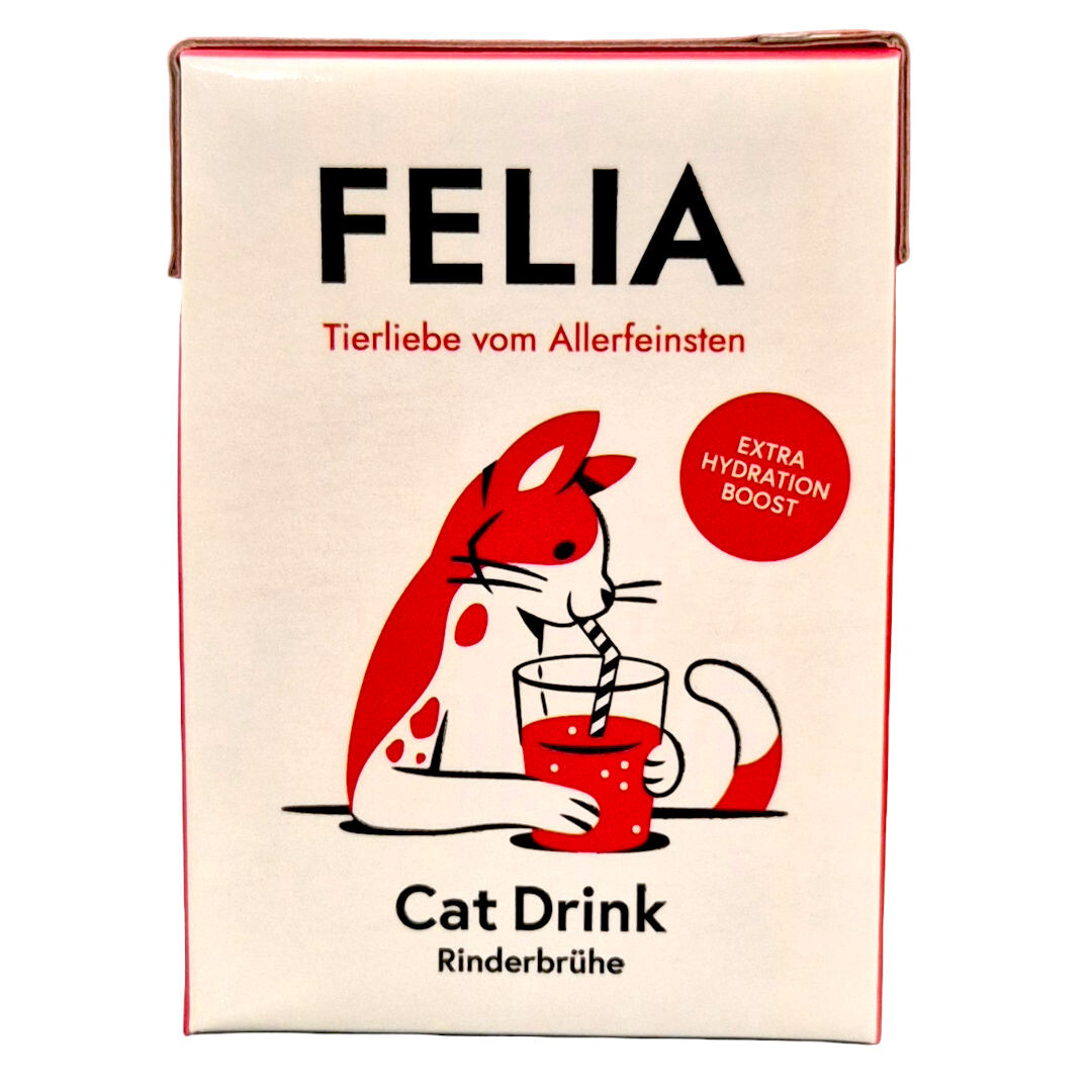 Felia Cat Drink Rinderbrühe 200g box
