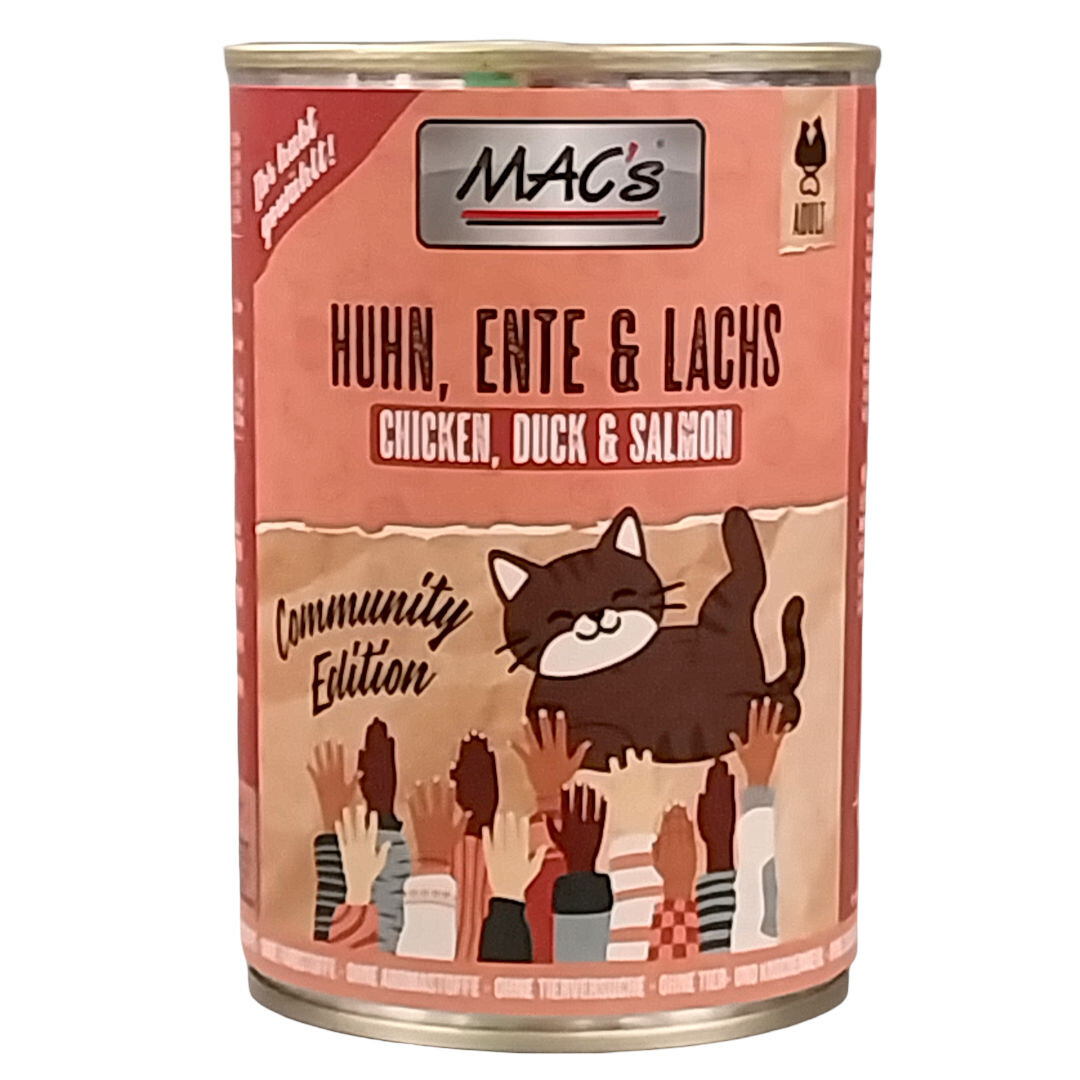 Mac´s Cat Huh Ente & Lachs 400g