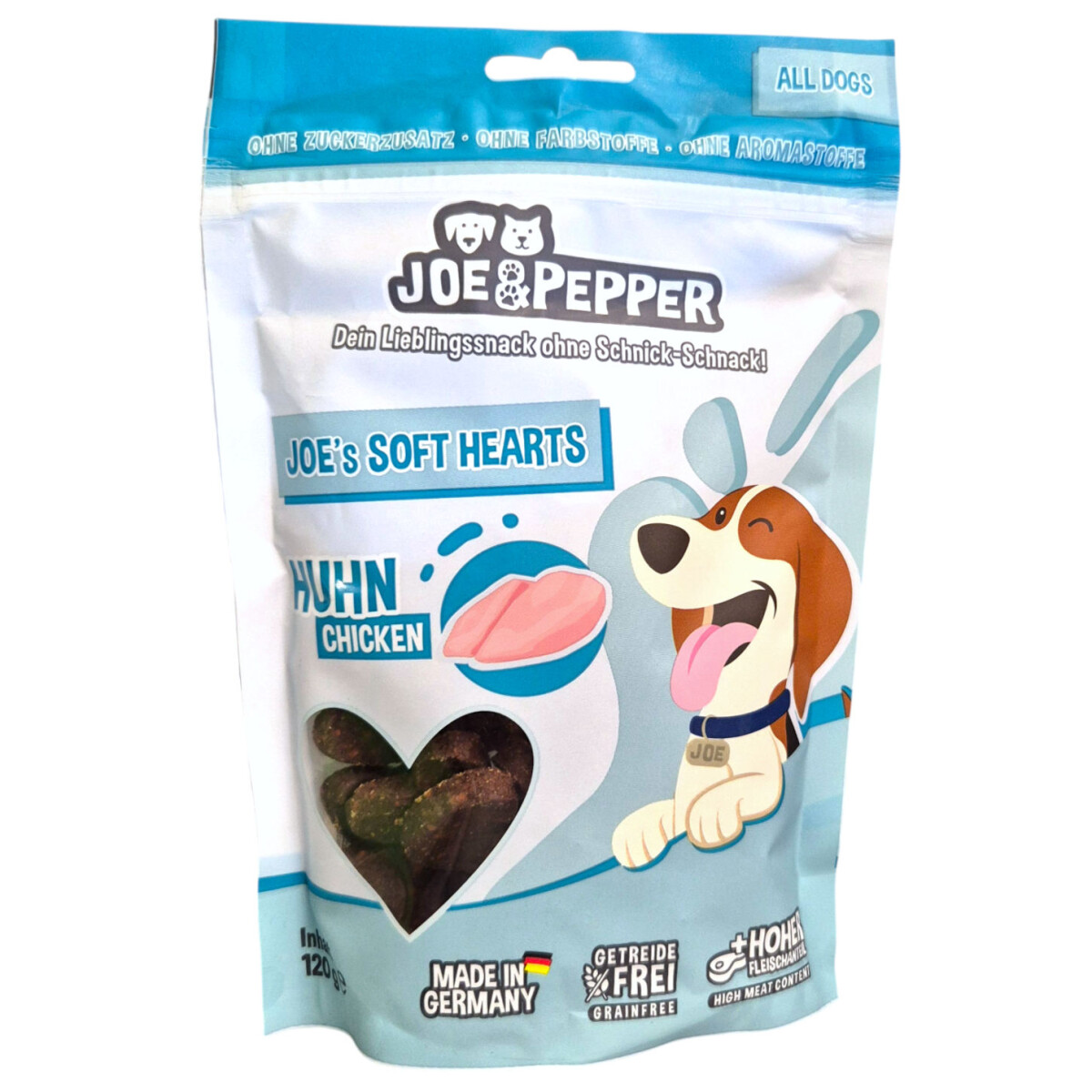 Joe & Pepper Joe´s Soft Hearts Huhn 120 g