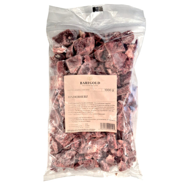Barfgold Rinderherz 1 kg