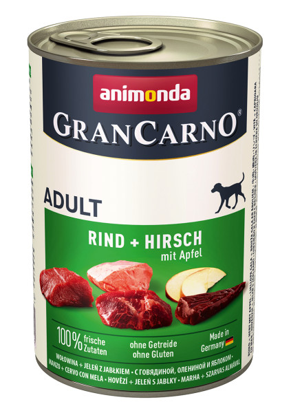 Animonda Gran Carno Rind, Hirsch + Apfel