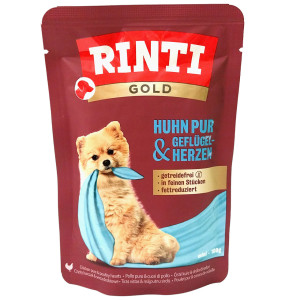 Rinti Gold Mini Pouch Huhn Pur + Gefl&uuml;gelherzen...